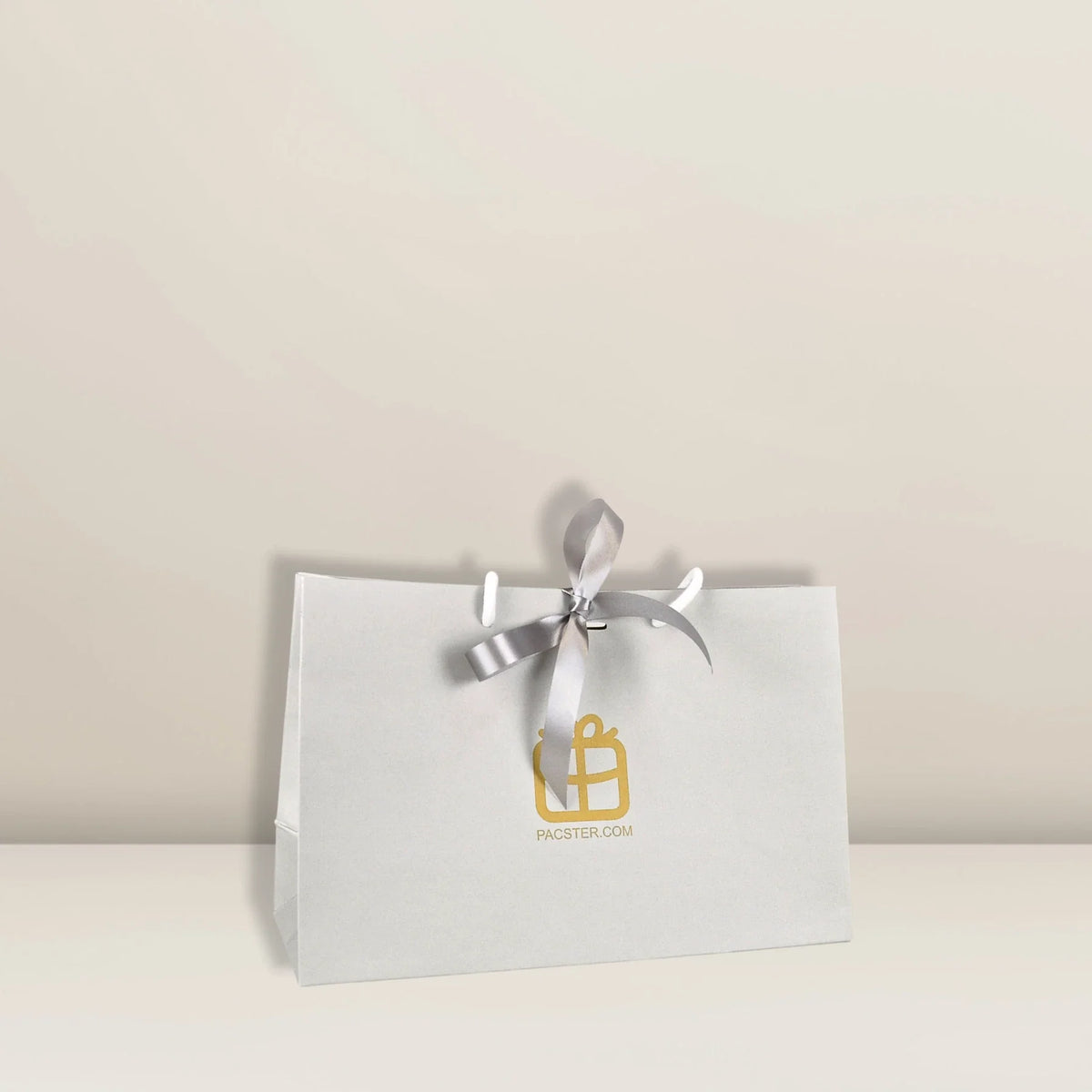 Geschenktüte Weiß & Gold