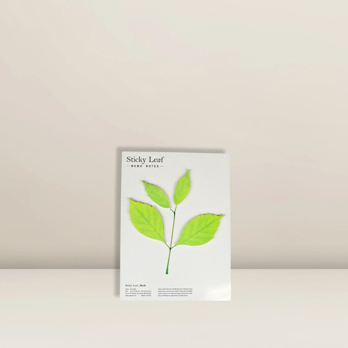 Haftnotizen Birken-Blatt