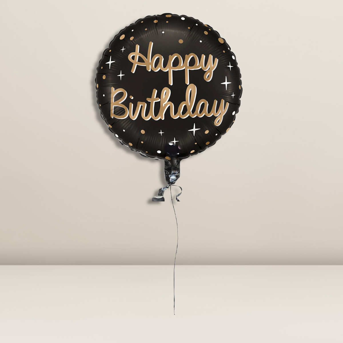 Folienballon Sparkling Birthday - black
