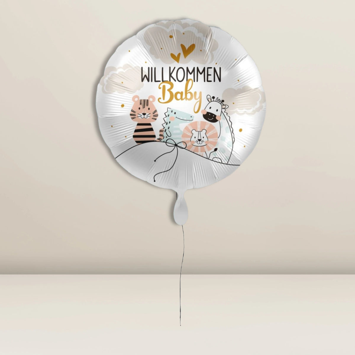 Folienballon Willkommen Baby
