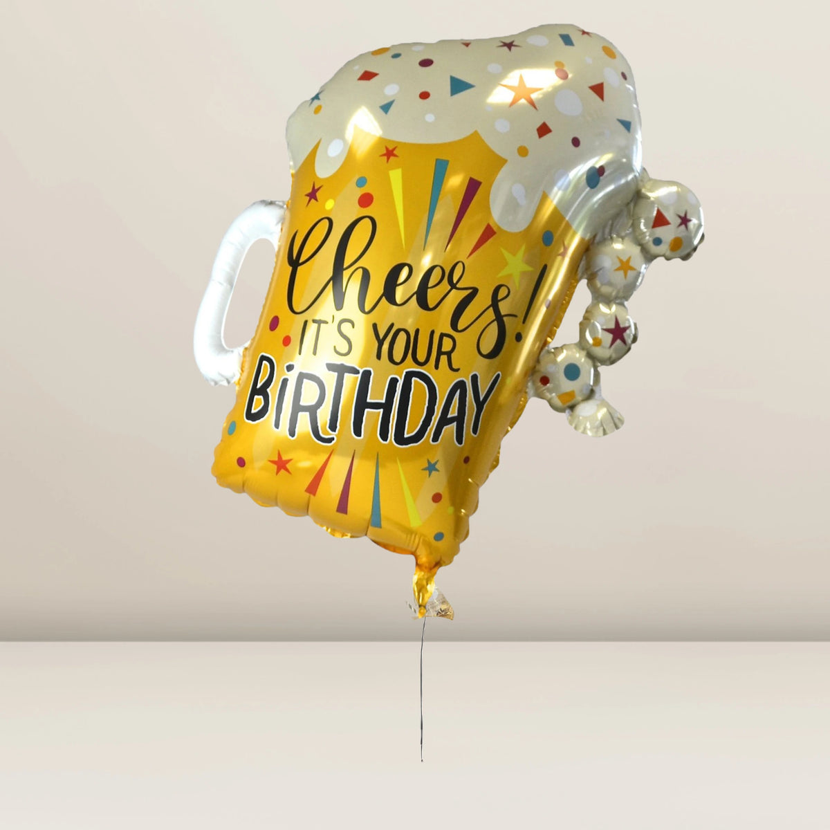 Folienballon XXL  Birthday Fun Confetti Beer