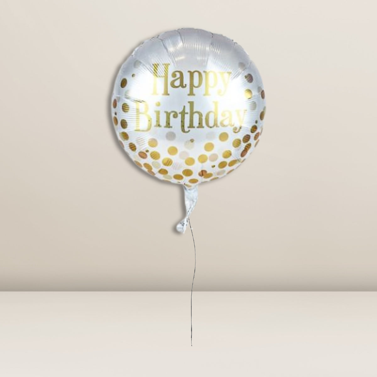Folienballon Golden Birthday Party