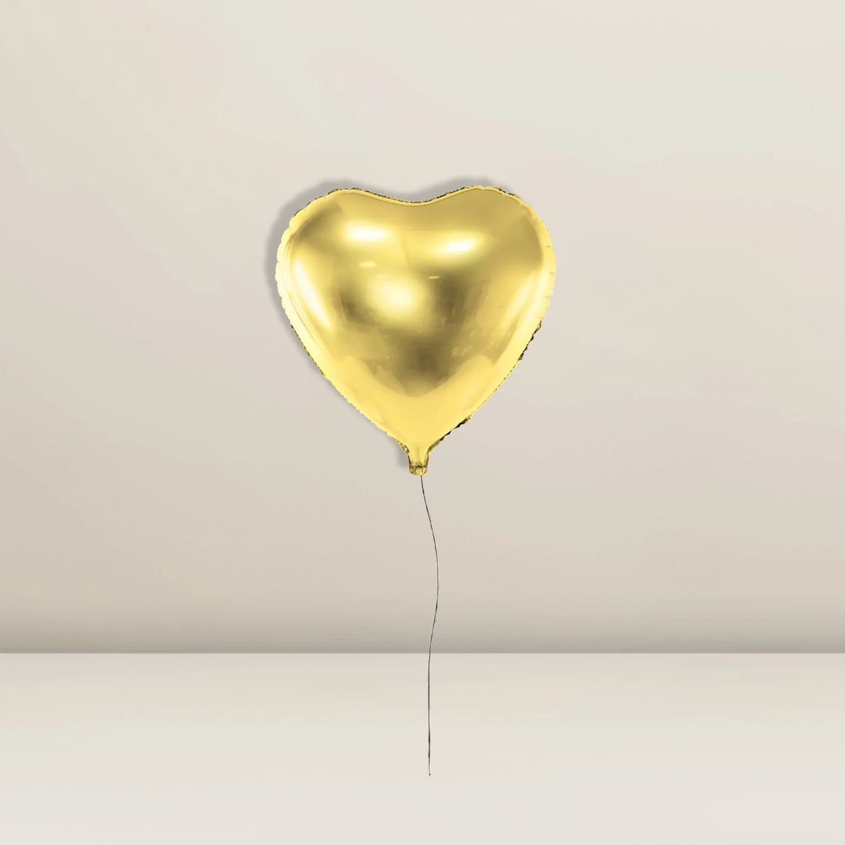 Folienballon Herz Gold