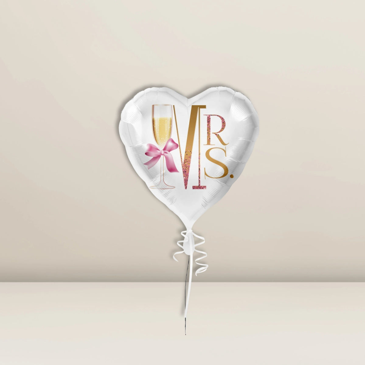 Folienballon Herz Hochzeit Mrs