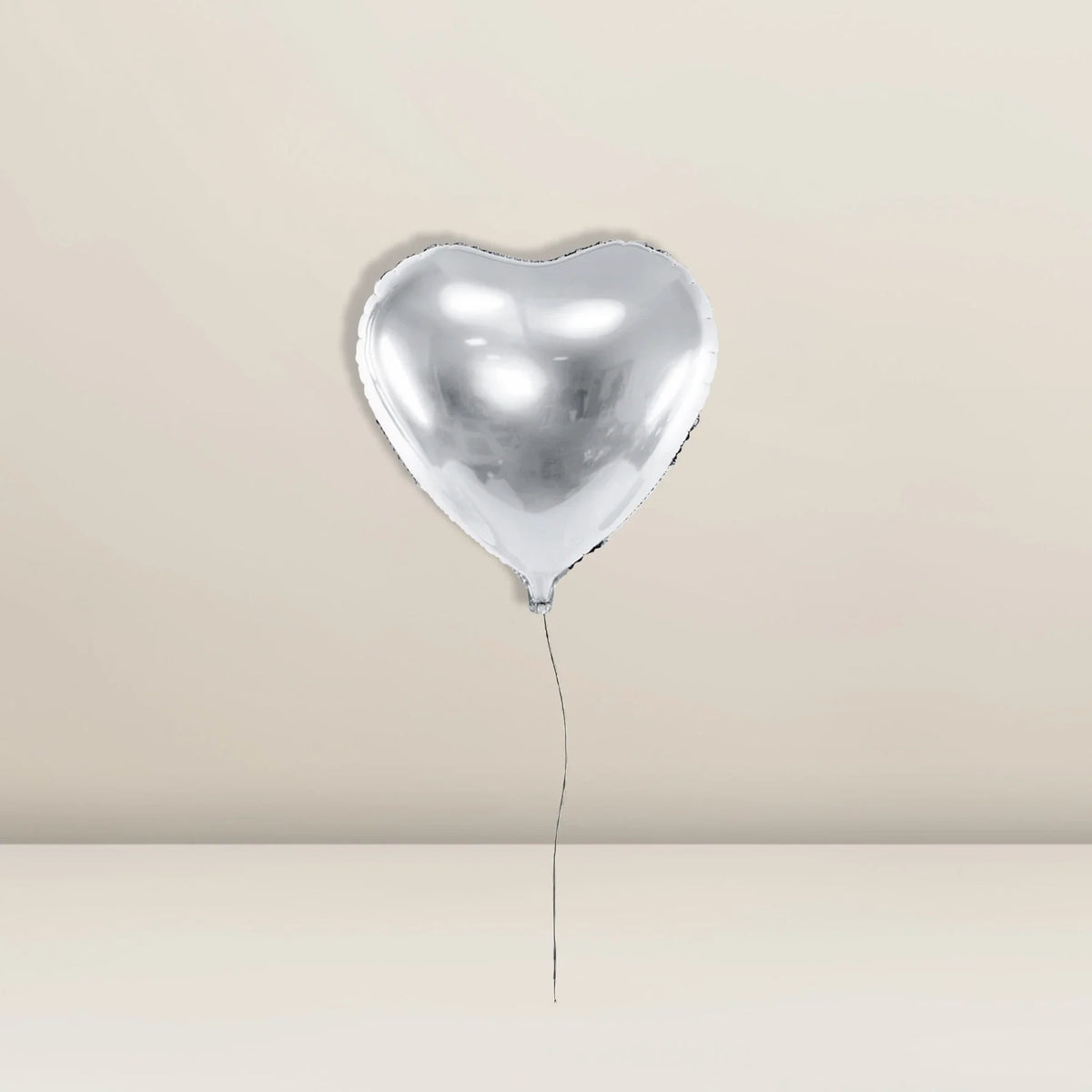 Folienballon Herz Silber