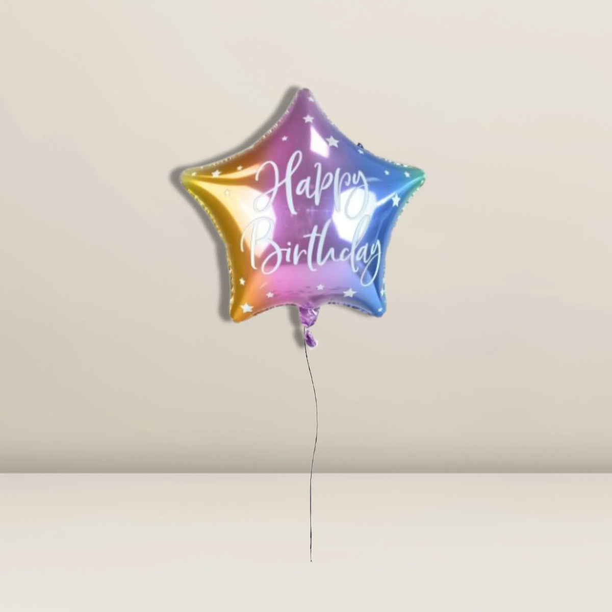 Folienballon Stern Regenbogen HB