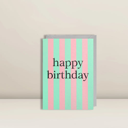 Birthday Stripes | Grußkarte