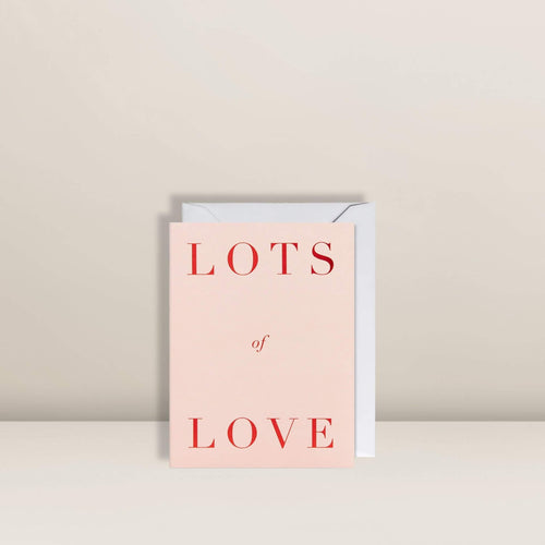 Lots Of Love | Grußkarte Mini