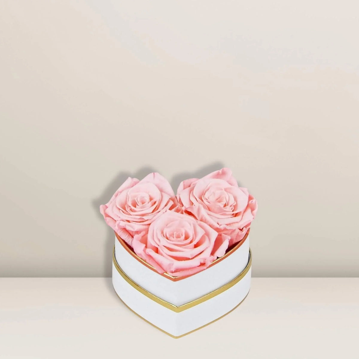 Rosen S Herz – Weiß & Rosa | Infinity Flowers
