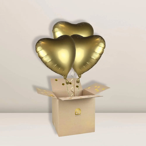 3er Herzen Gold | Ballon
