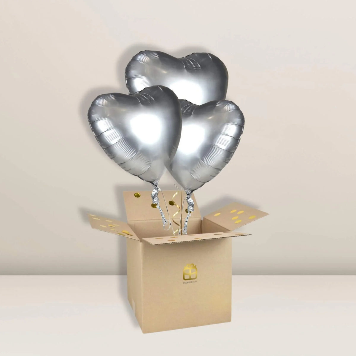 3er Herzen Silber | Ballon