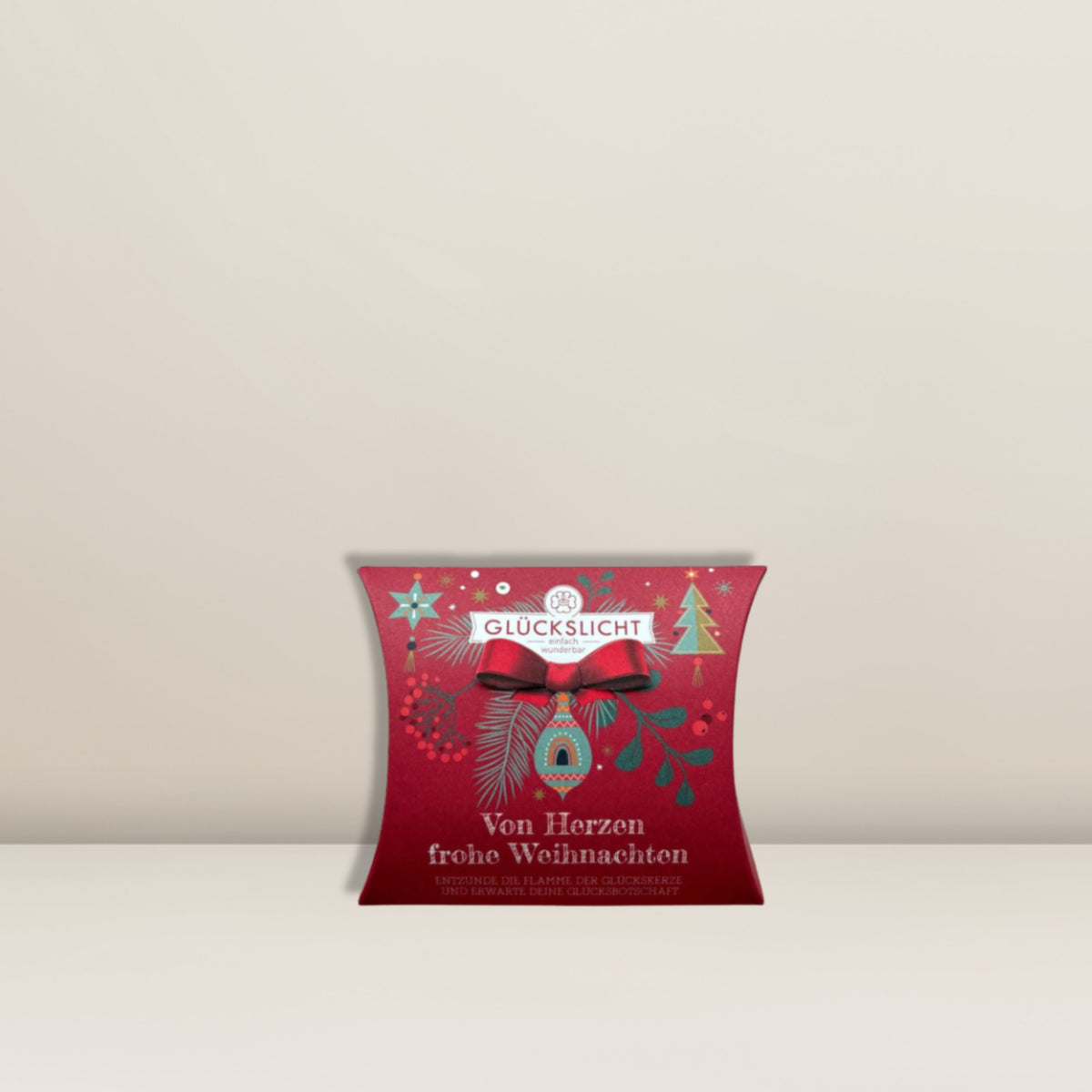 Glückslicht "von Herzen frohe Weihnachten"
