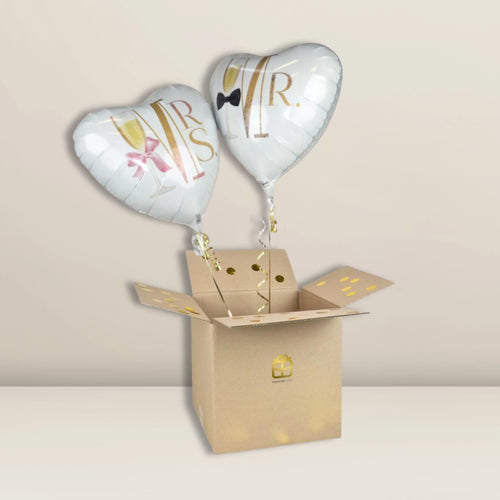 2er Herzen Mrs & Mr | Ballon