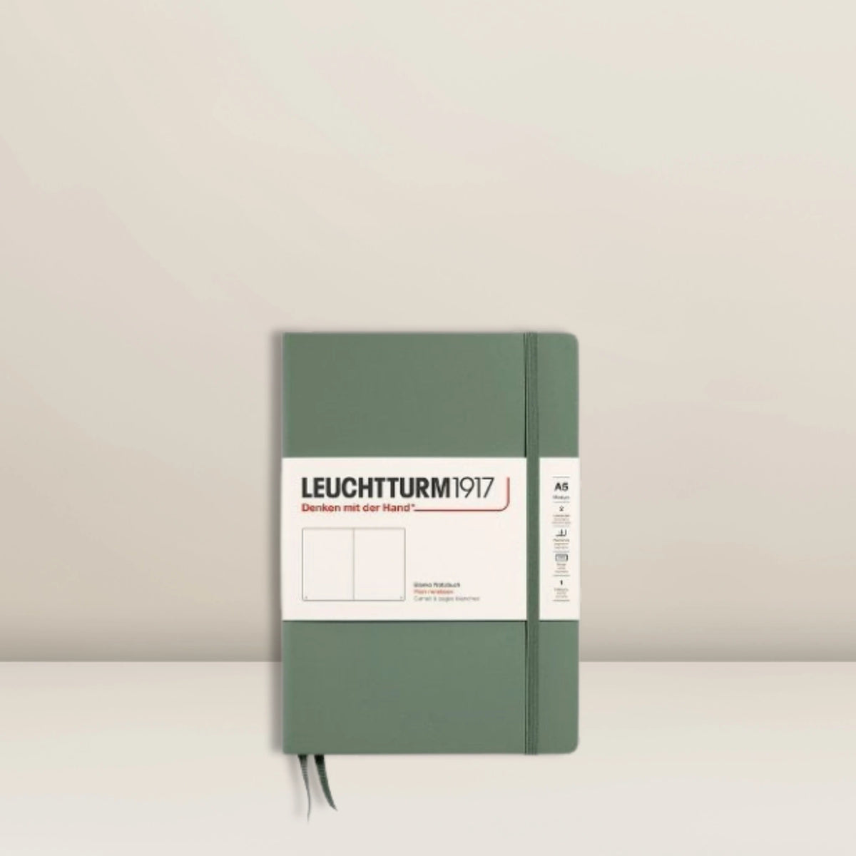 A5 Notizbuch Leuchtturm dotted Olive