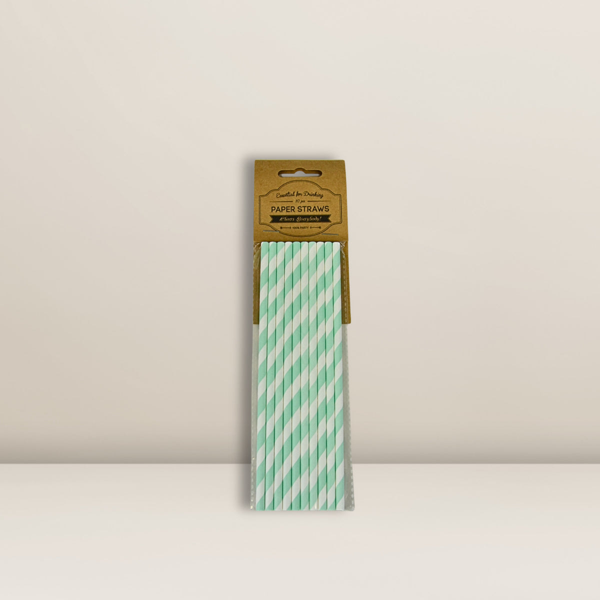 Strohhalm Papier Hellblau