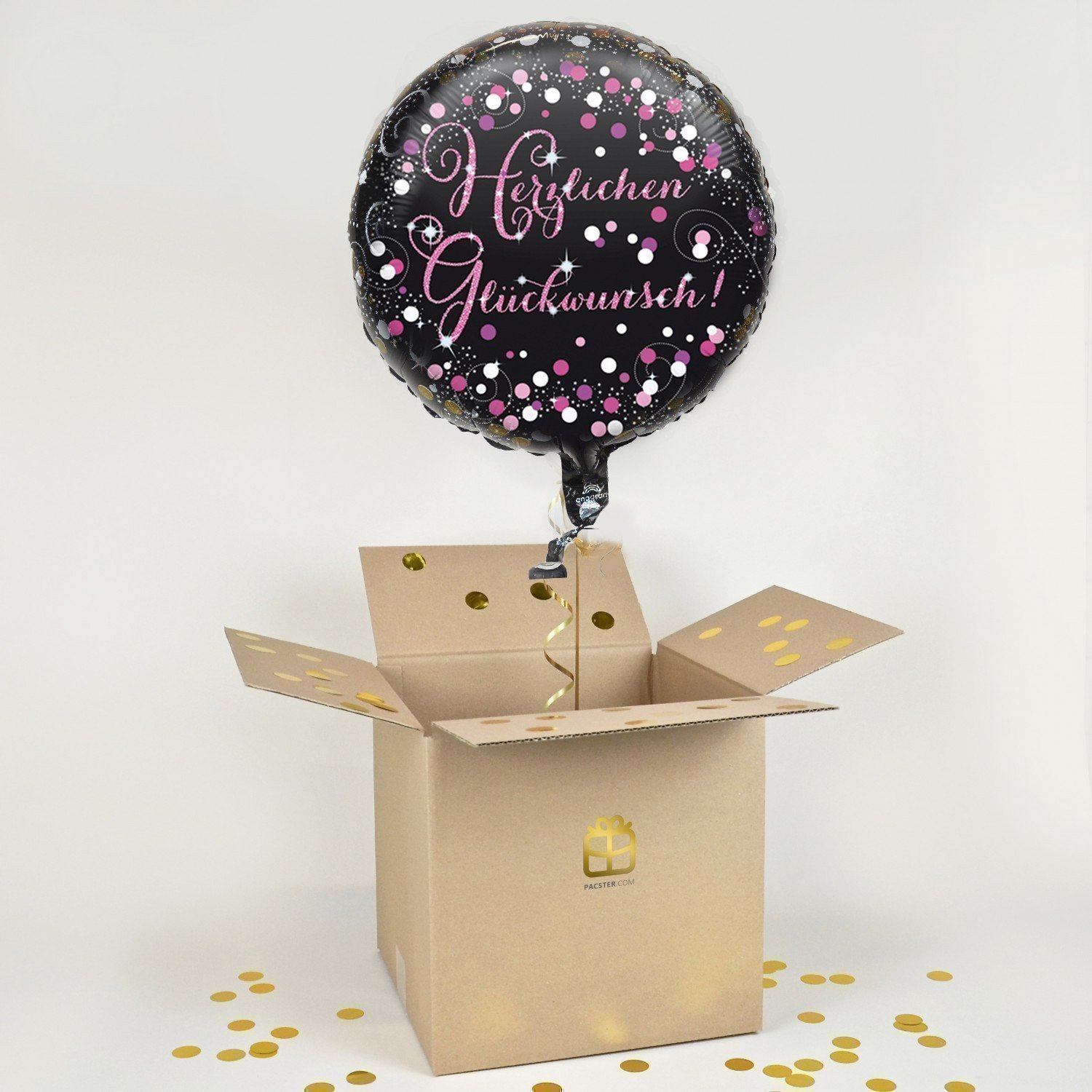 Herzlichen Glückwunsch Black - Ballon