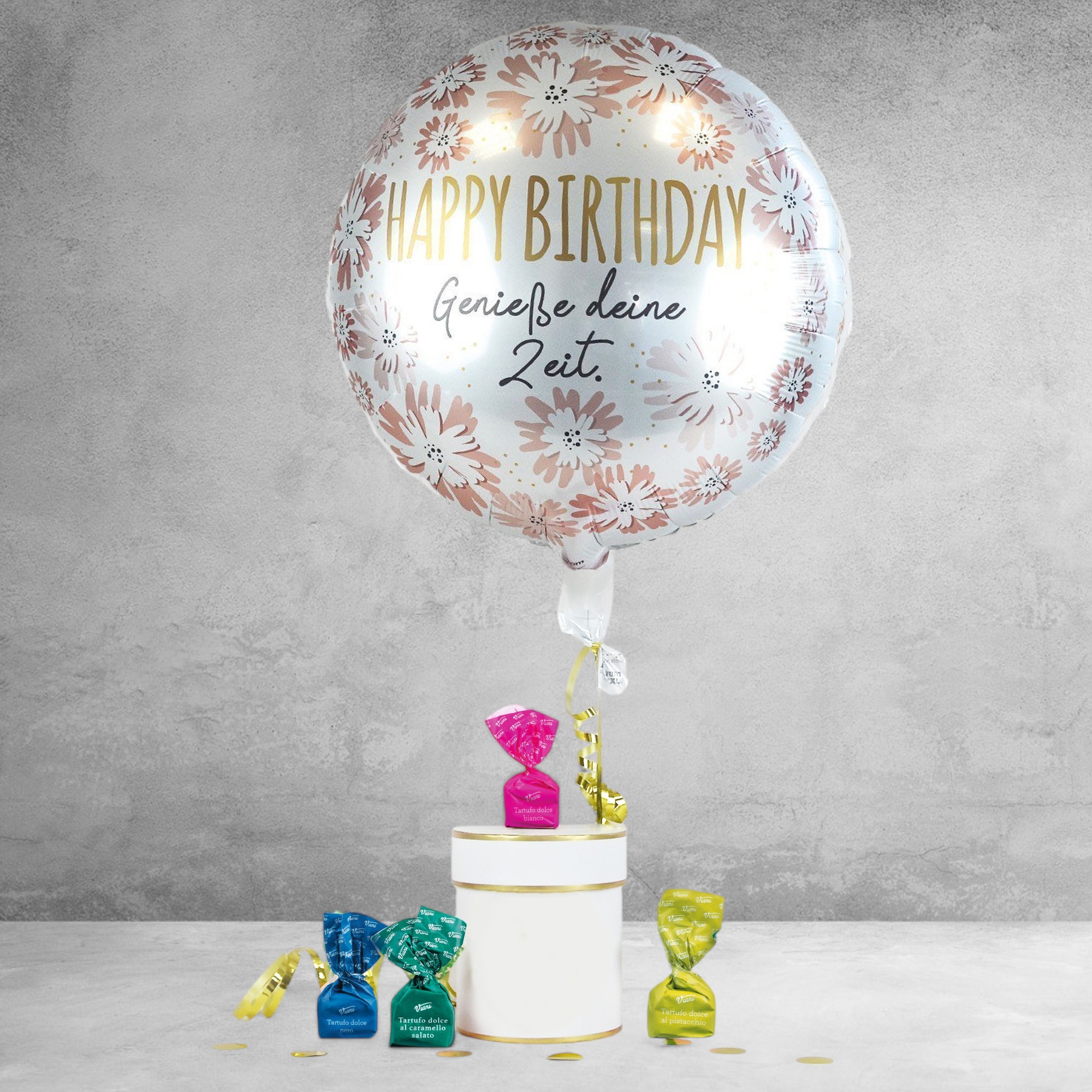 Happy Birthday - Flower-Balloon