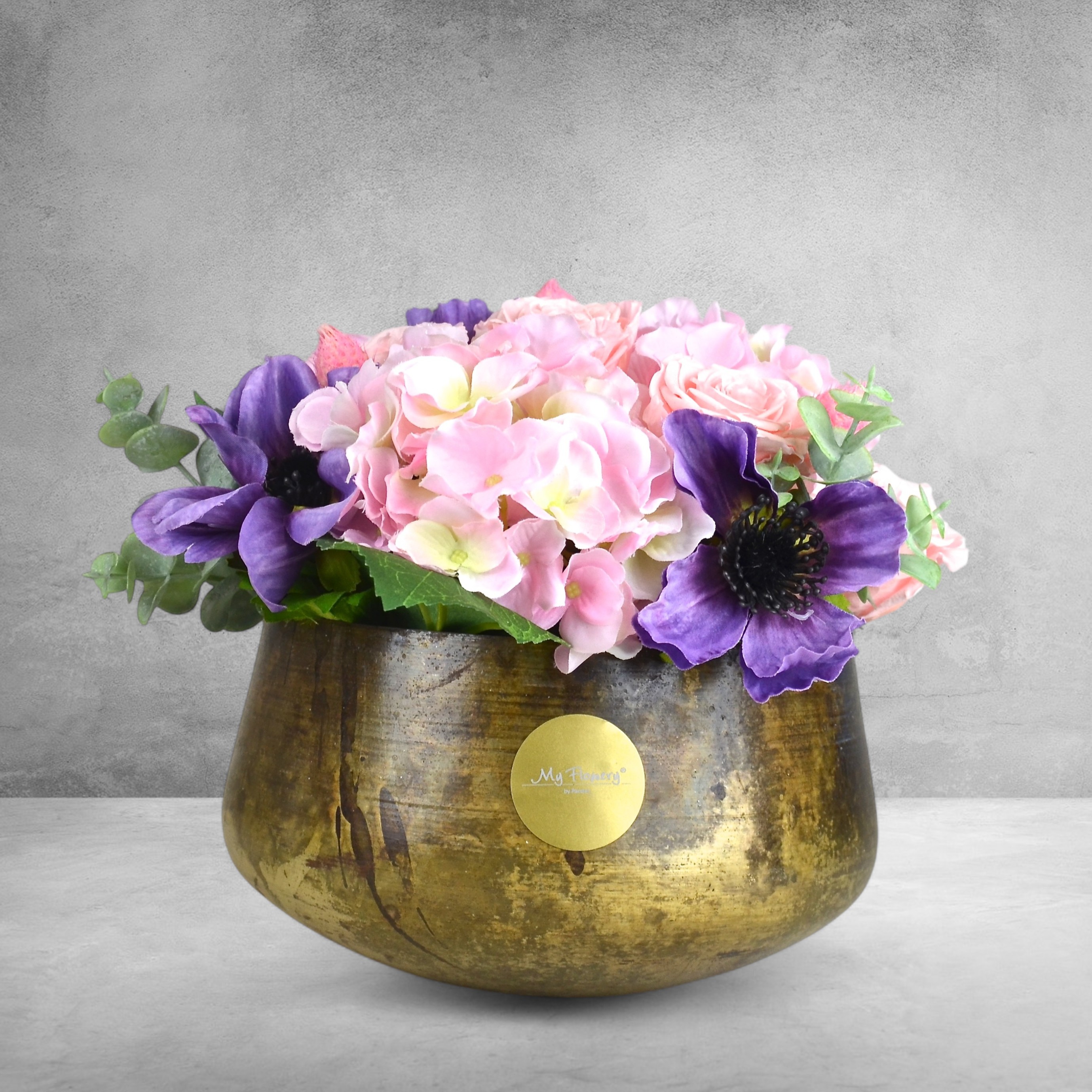 My Flowery Bouquet Messingschale medium