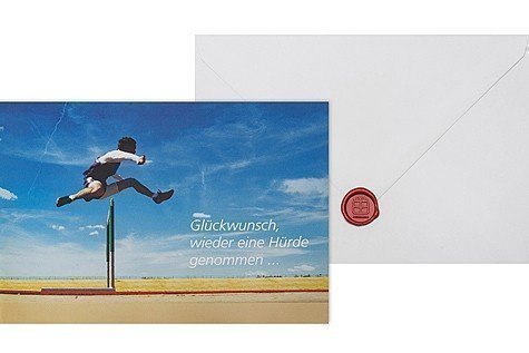Hürde genommen - Telegramm
