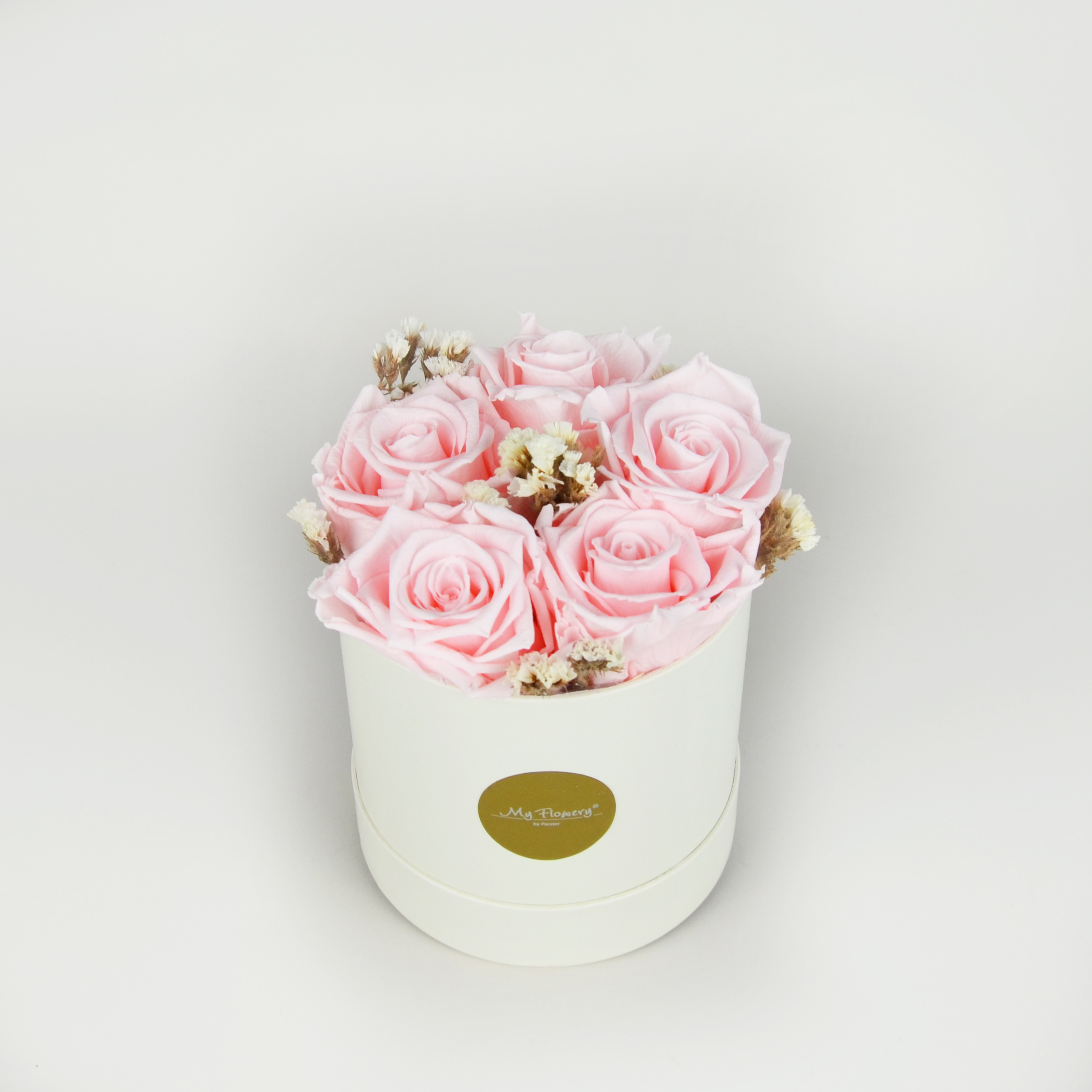 Flowerbox - rosa mit Herzpralinen