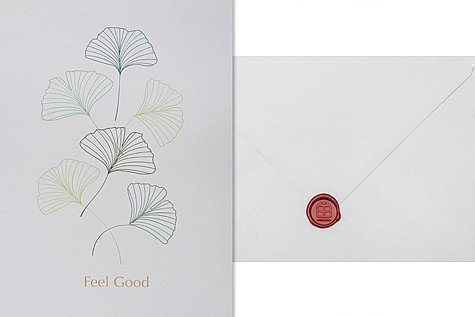 Feel Good - Ginkgo Blatt Telegramm