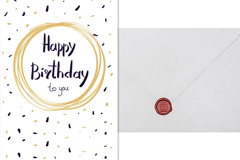 Telegramm  "Happy Birthday to you!"