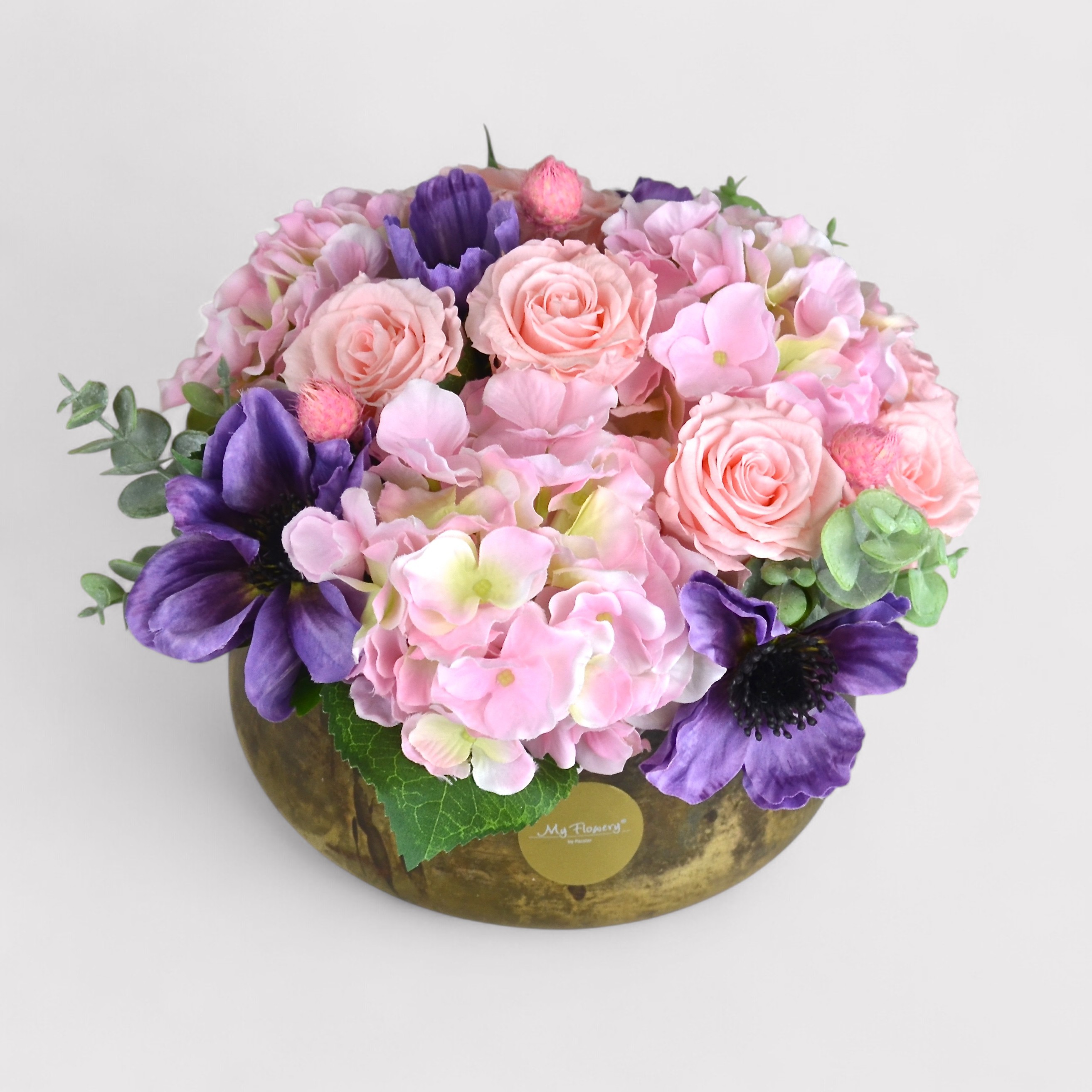 My Flowery Bouquet Messingschale medium