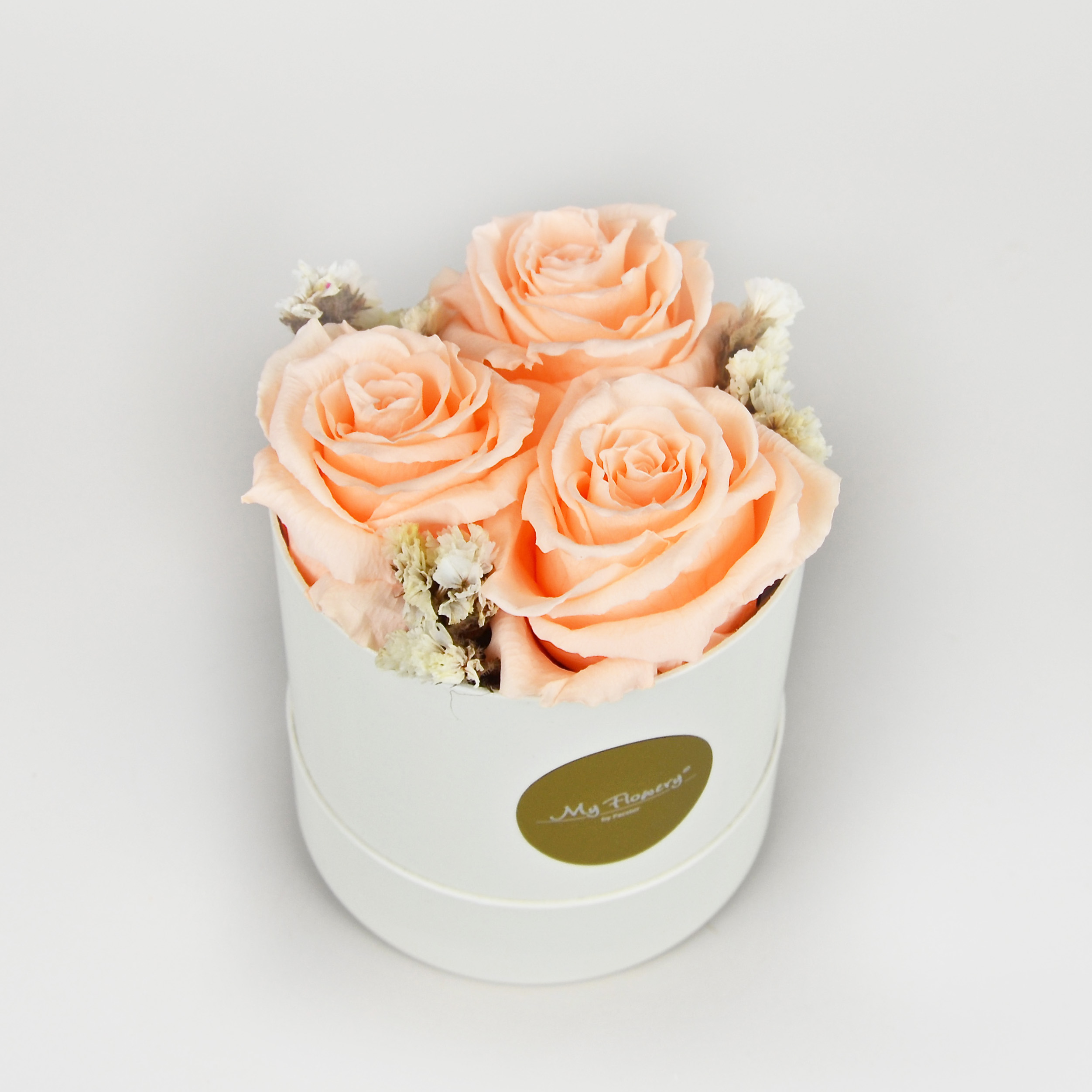 Runde Infinity Flowerbox - apricot