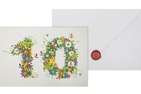 Jubiläumskarte 10 - Telegramm
