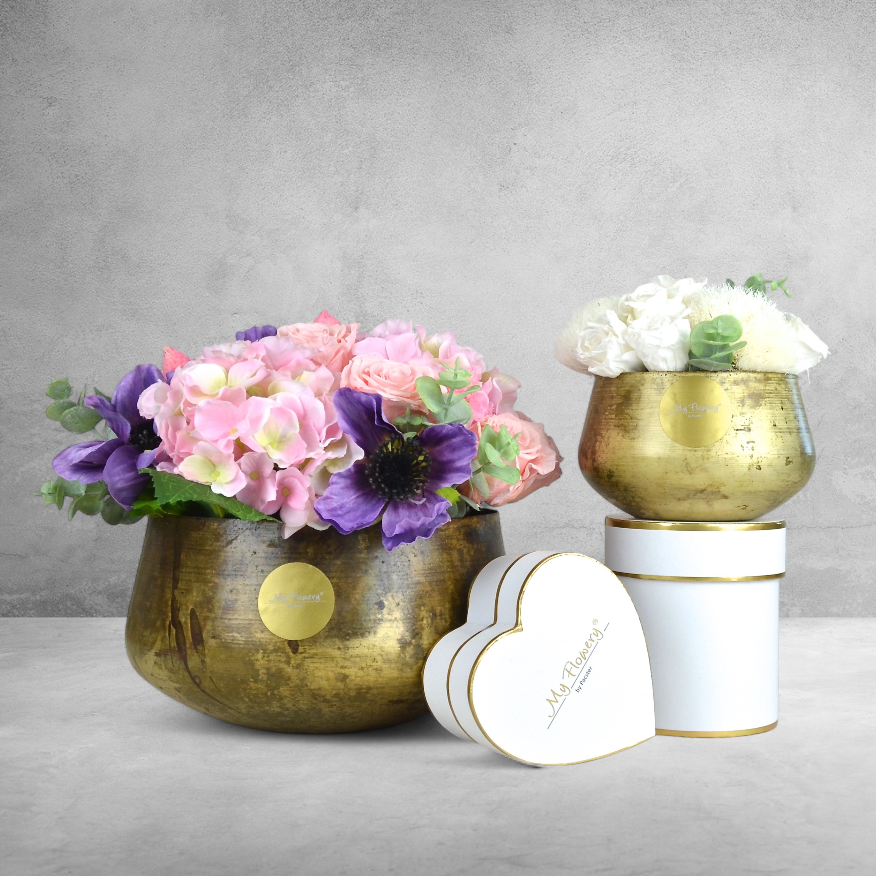 My Flowery Bouquet Messingschale medium