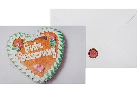 Lebkuchenherz - Gute Besserung 