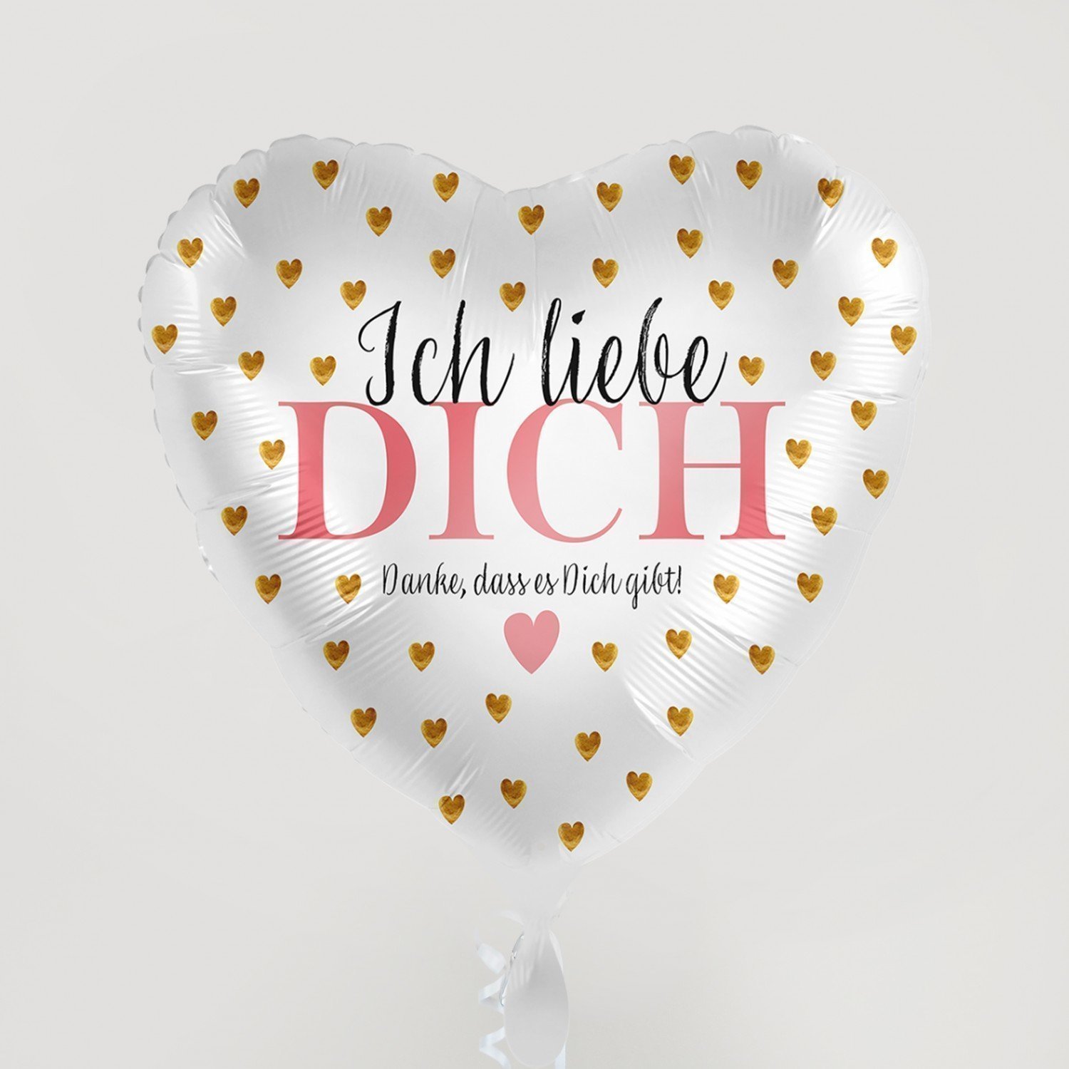 Folienballon Herz Ich liebe Dich